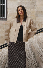 Europa Plaid Maxi Skirt