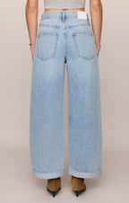 The Show Off High-Rise Bowed Denim
