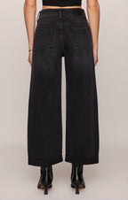 The Show Off High-Rise Bowed Denim