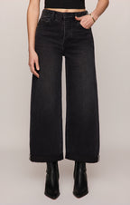 The Show Off High-Rise Bowed Denim
