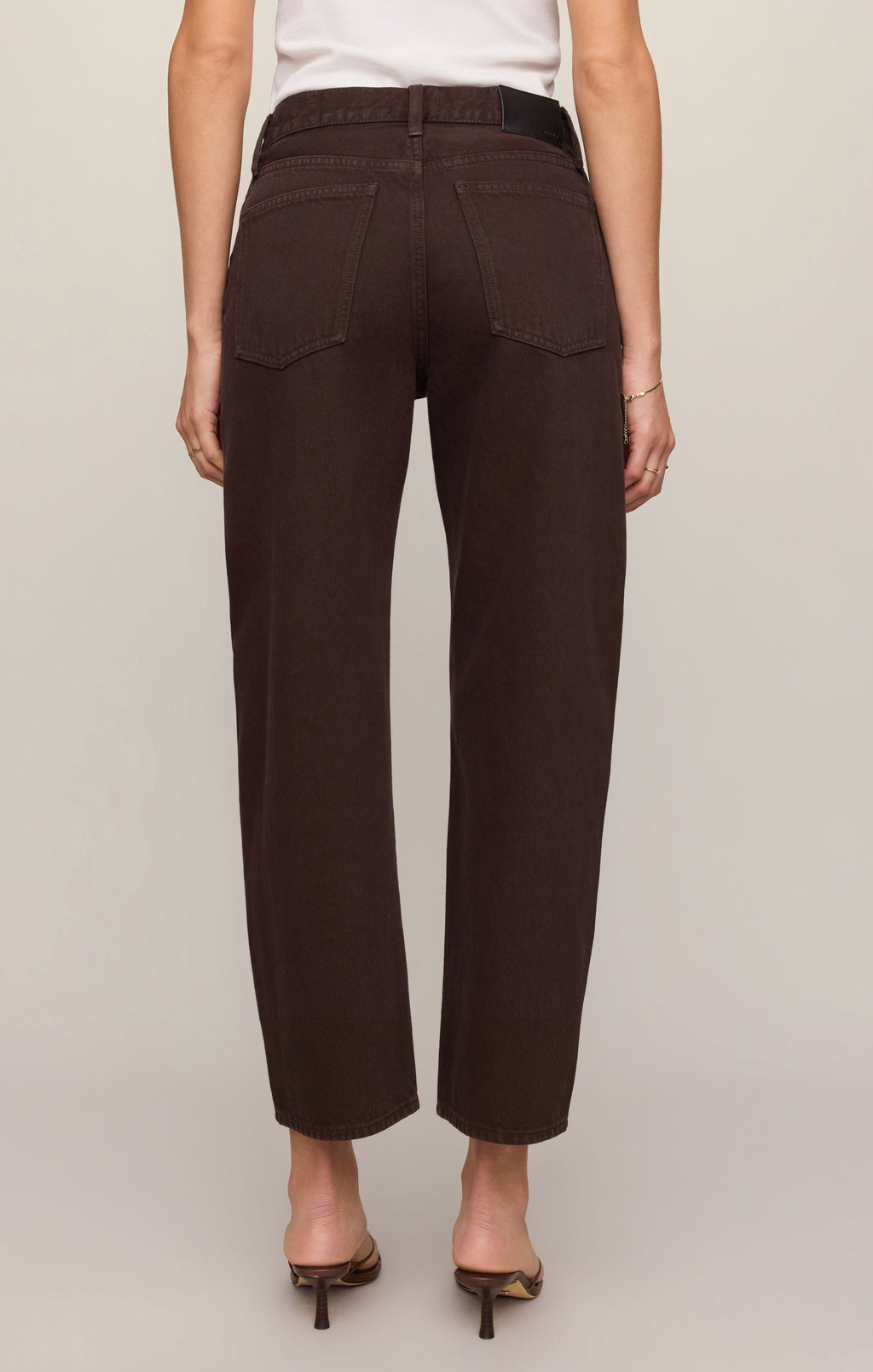 The Off Duty Mid-Rise Bowed Ankle Denim