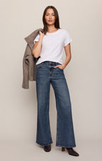 The Stunner Mid-Rise Wide Denim