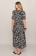 Lacey Floral Midi Dress