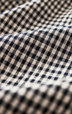 Rita Gingham Linen Mini Dress
