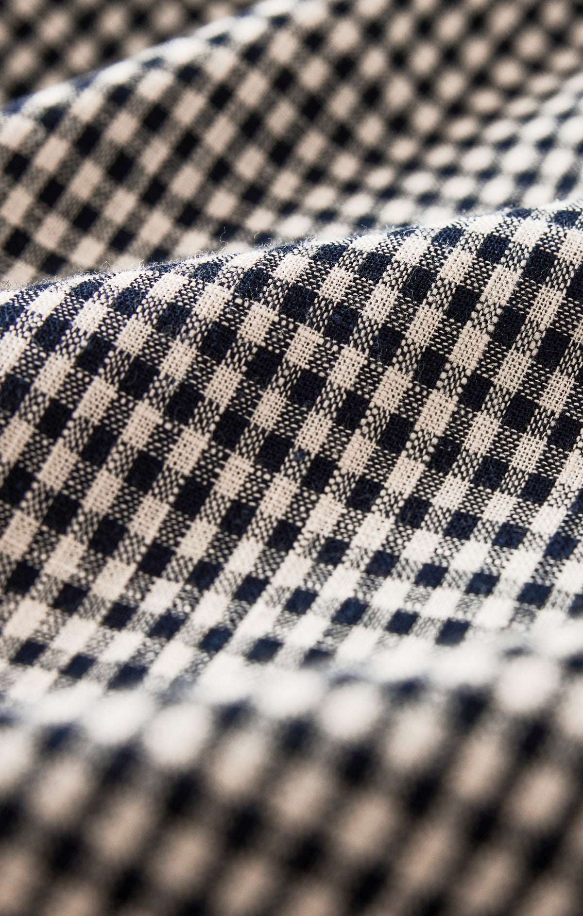 Rita Gingham Linen Mini Dress