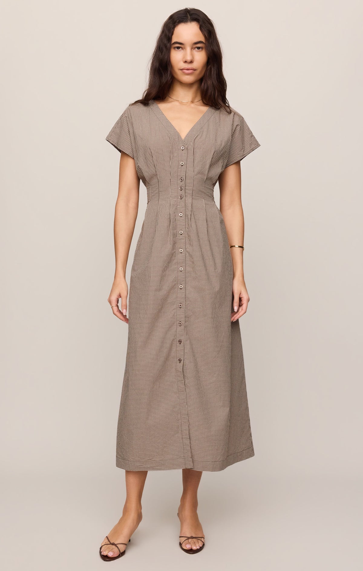 Sanna Gingham Maxi Dress