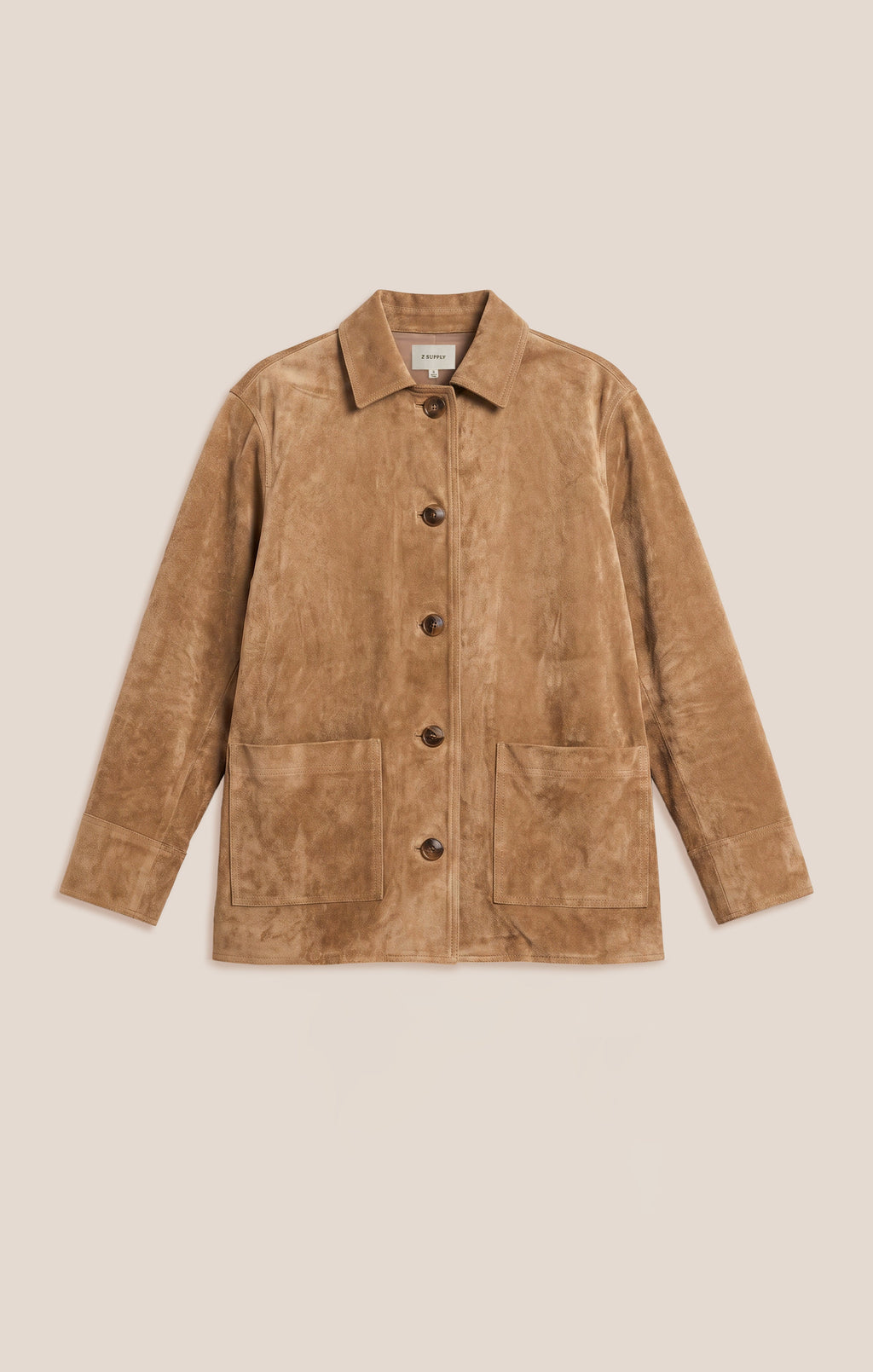 Decker Faux Suede Chore Coat