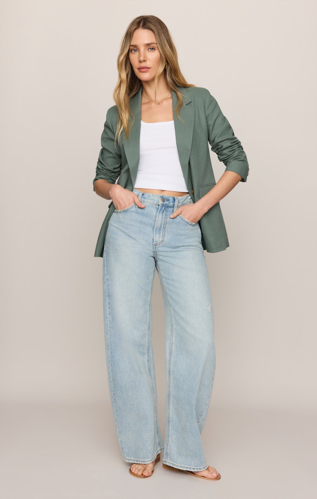 Evan Linen Blazer