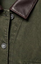 Rey Cropped Denim Chore Jacket