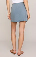 Sora Jersey Denim Mini Skirt