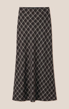 Europa Plaid Maxi Skirt