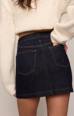 Socialite Denim Mini Skirt