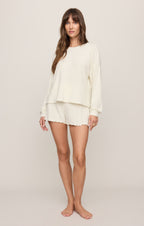 Dawn Smocked Silky Rib Short