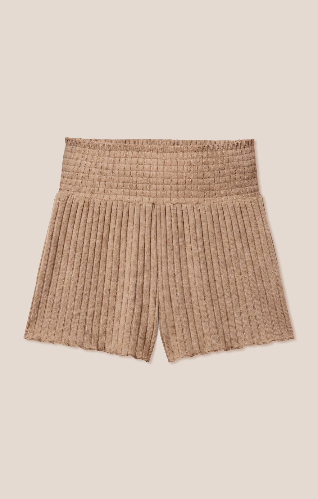 Dawn Smocked Silky Rib Short