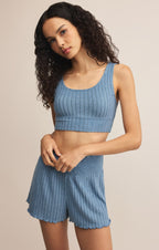 Dawn Smocked Silky Rib Short