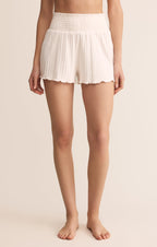 Dawn Smocked Silky Rib Short