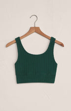 Zoe Silky Rib Tank Bra
