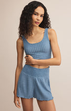 Zoe Silky Rib Tank Bra