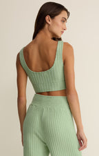 Zoe Silky Rib Tank Bra