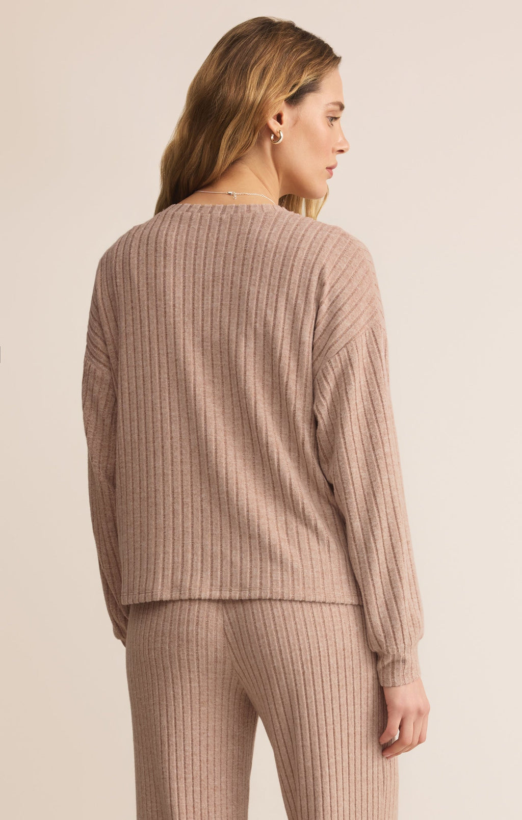 Daydream Silky Rib Long Sleeve Top