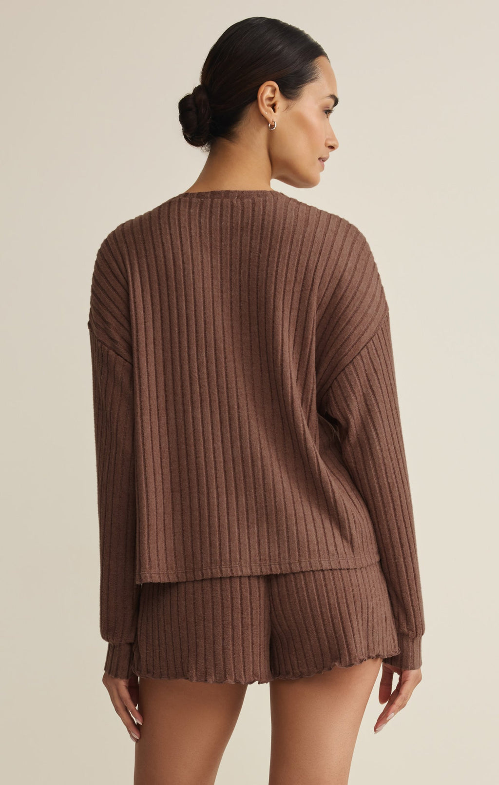 Daydream Silky Rib Long Sleeve Top