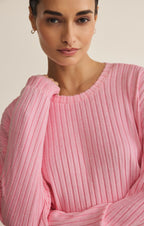 Daydream Silky Rib Long Sleeve Top
