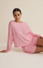 Daydream Silky Rib Long Sleeve Top