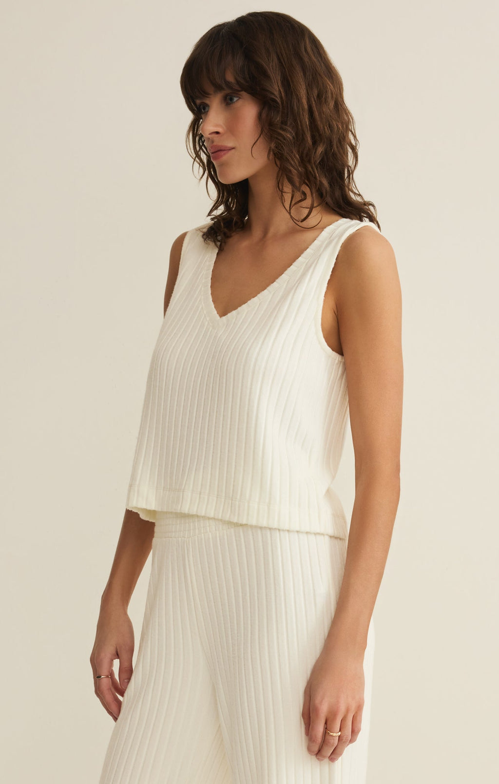 Sloane V-Neck Rib Tank