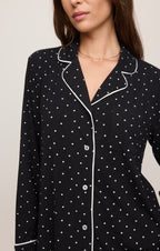The Luxe Dot PJ Top