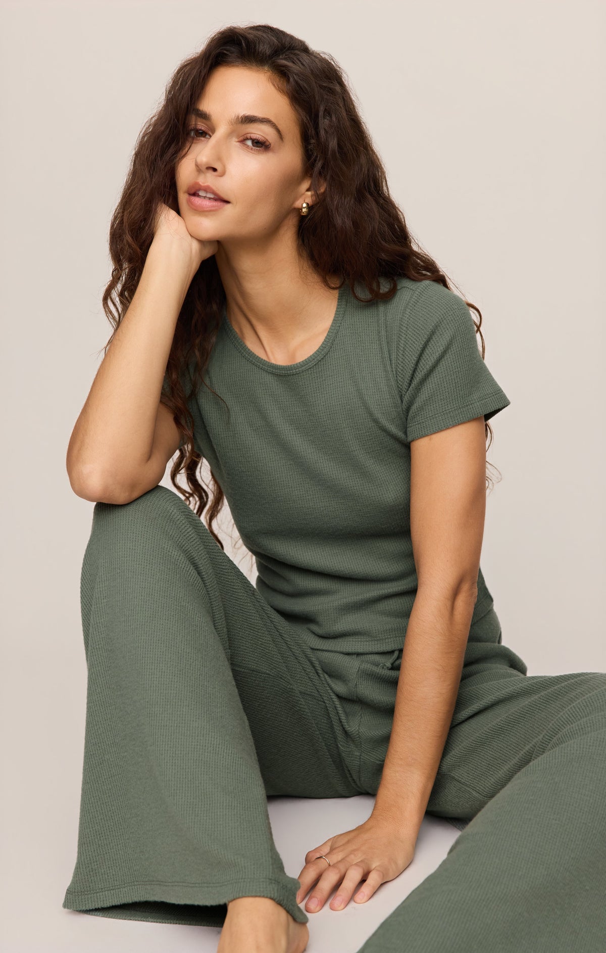 Waffle Brushed Thermal Tee