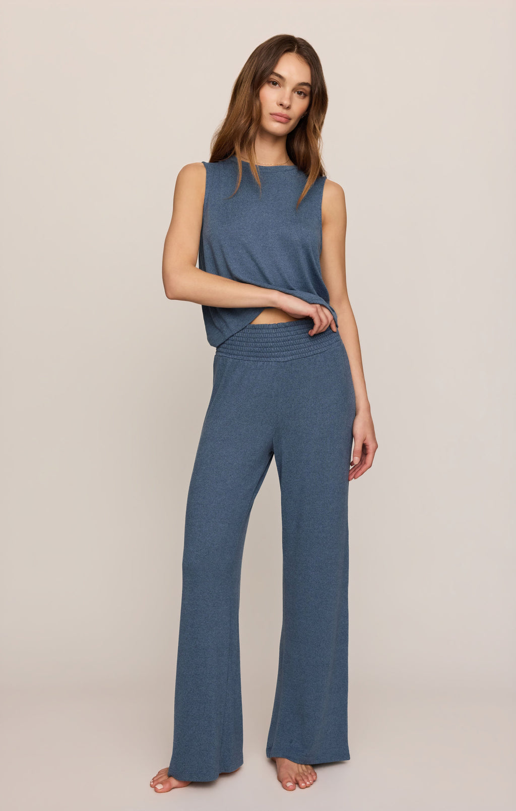 Dawn Smocked Soft Knit Pant