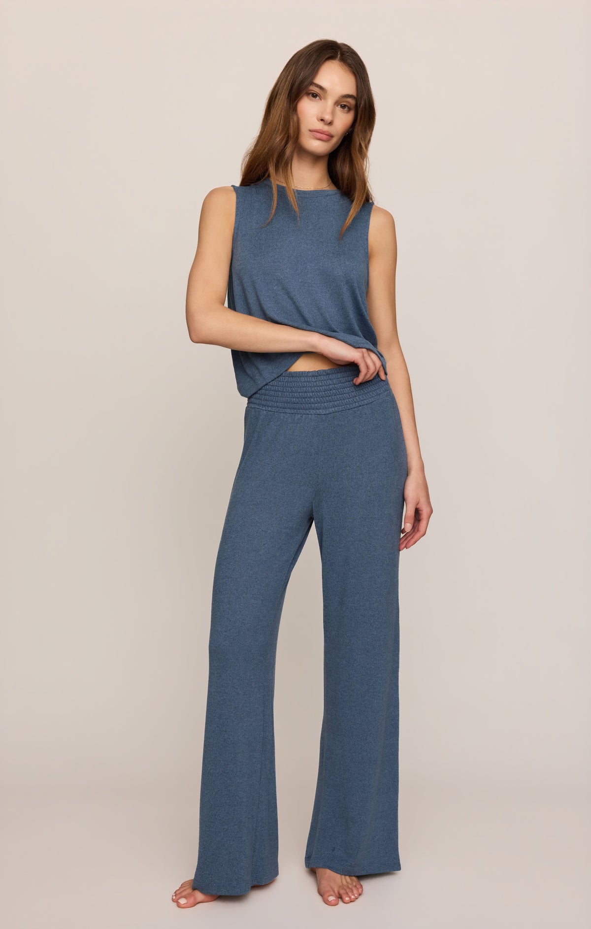 Dawn Smocked Soft Knit Pant