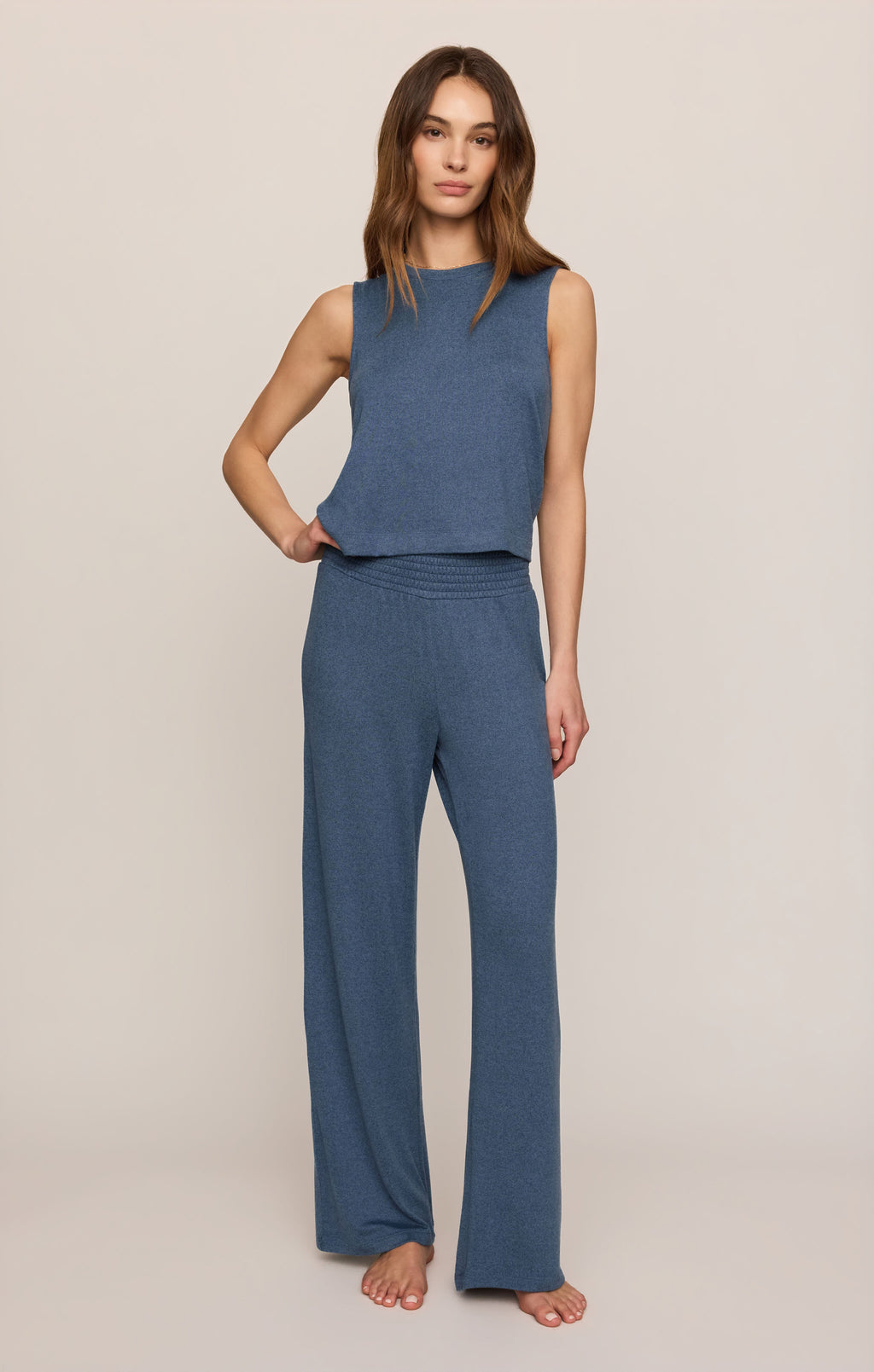 Dawn Smocked Soft Knit Pant