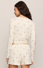 Tea Time Silky Pointelle Top