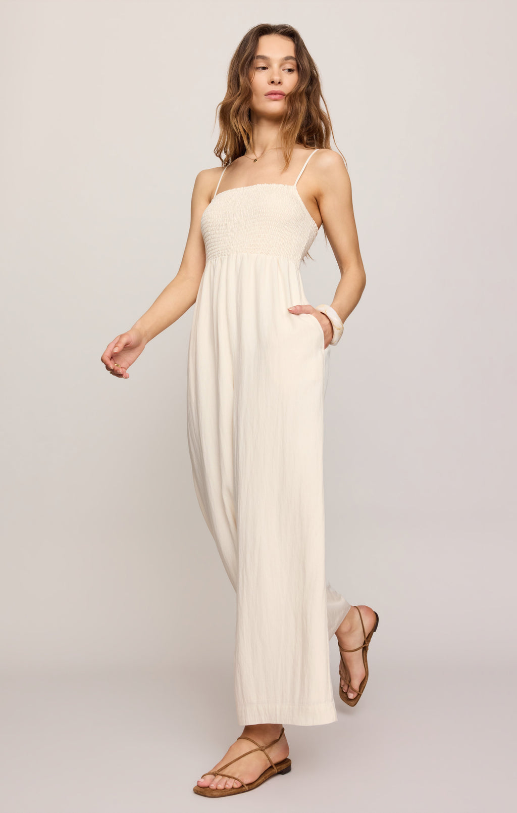 Beachside Smocked Jumpsuit