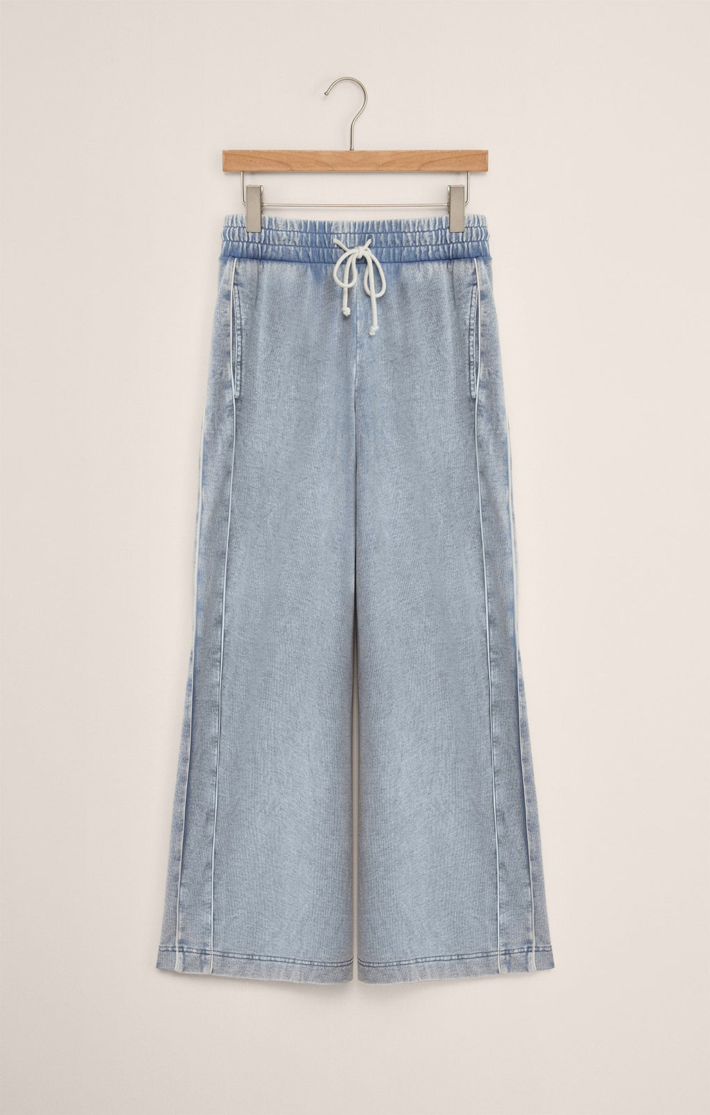 Sport Stripe Knit Denim Pant