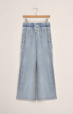 Sport Stripe Knit Denim Pant