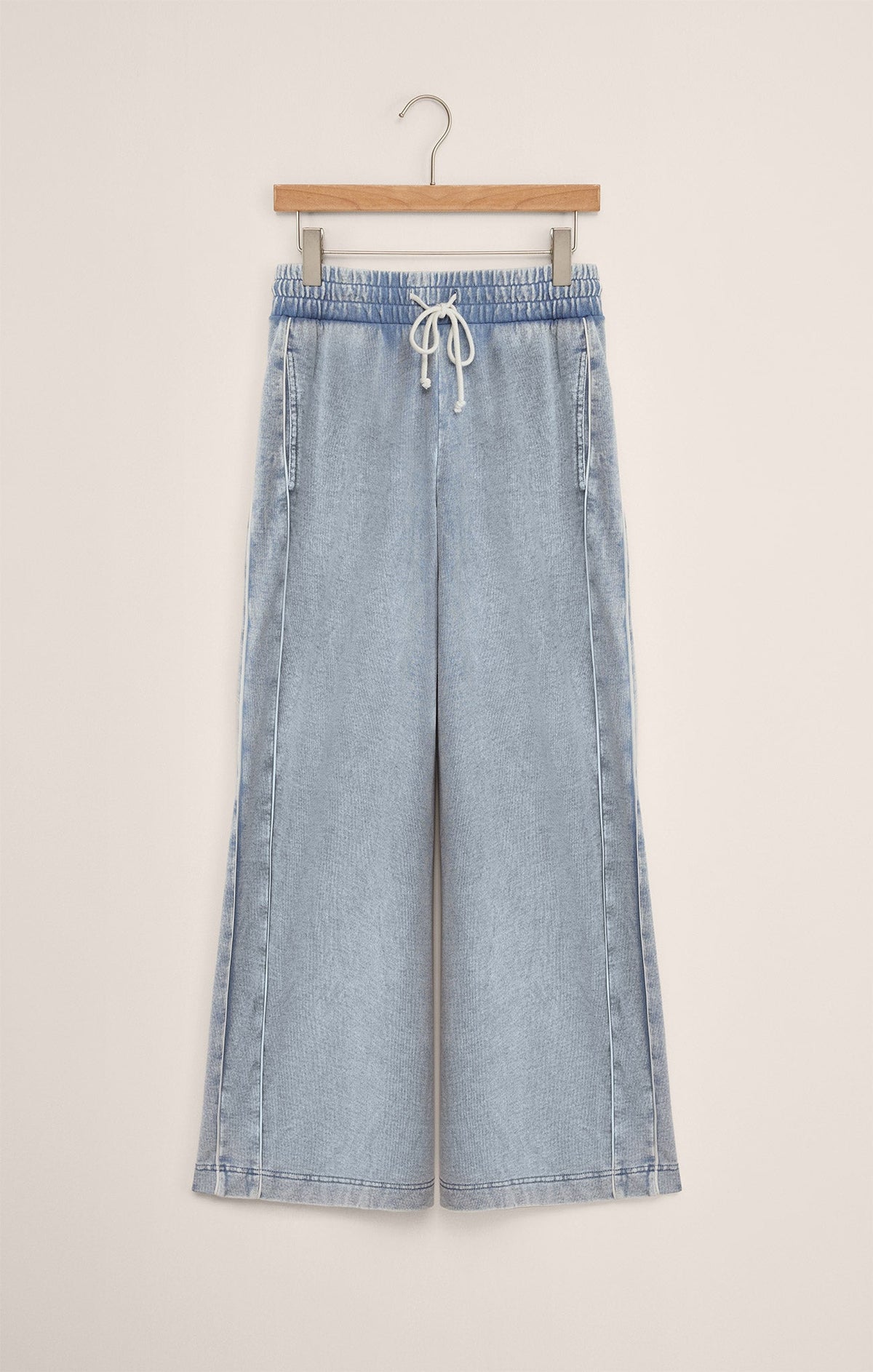 Sport Stripe Knit Denim Pant