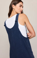 Dream All Day Knit Denim Overall