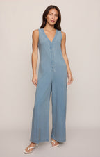 Solace Jersey Denim Jumpsuit