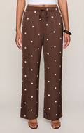 Lara Satin Dot Wide Leg Pant