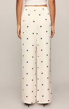 Lara Satin Dot Wide Leg Pant