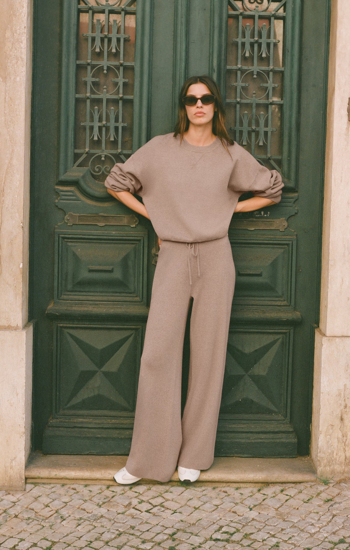 Take It Easy Wide Leg Sweater Pant