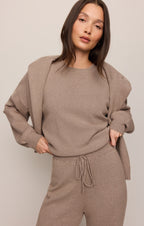 Take It Easy Wide Leg Sweater Pant
