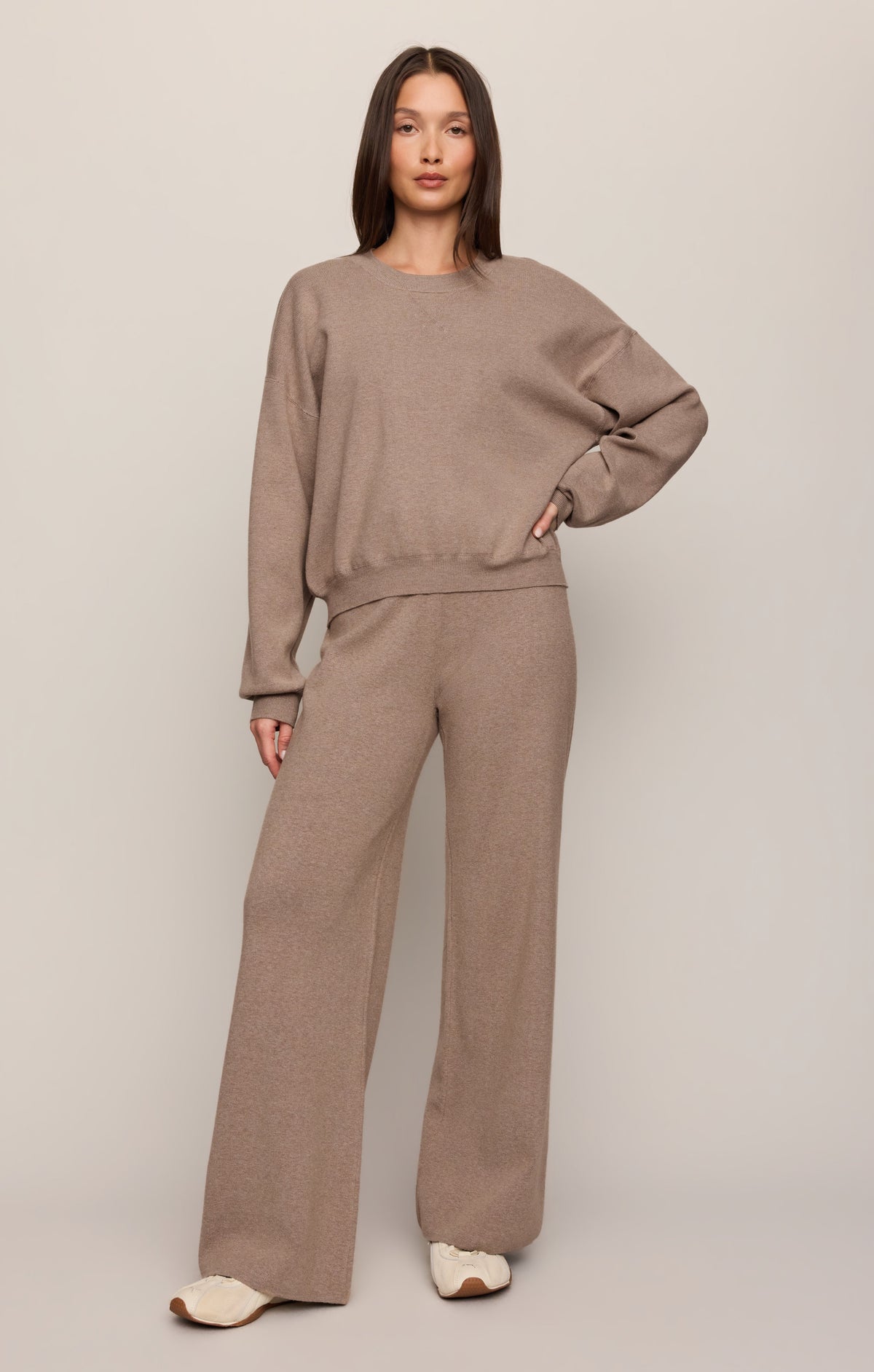 Take It Easy Wide Leg Sweater Pant