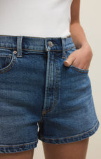 Camila High-Rise A-Line Denim Short