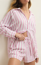The Perfect Linen Striped Short