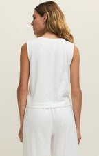Sloane V-Neck Cotton Jersey Tank