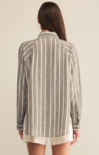 The Perfect Linen Striped Top