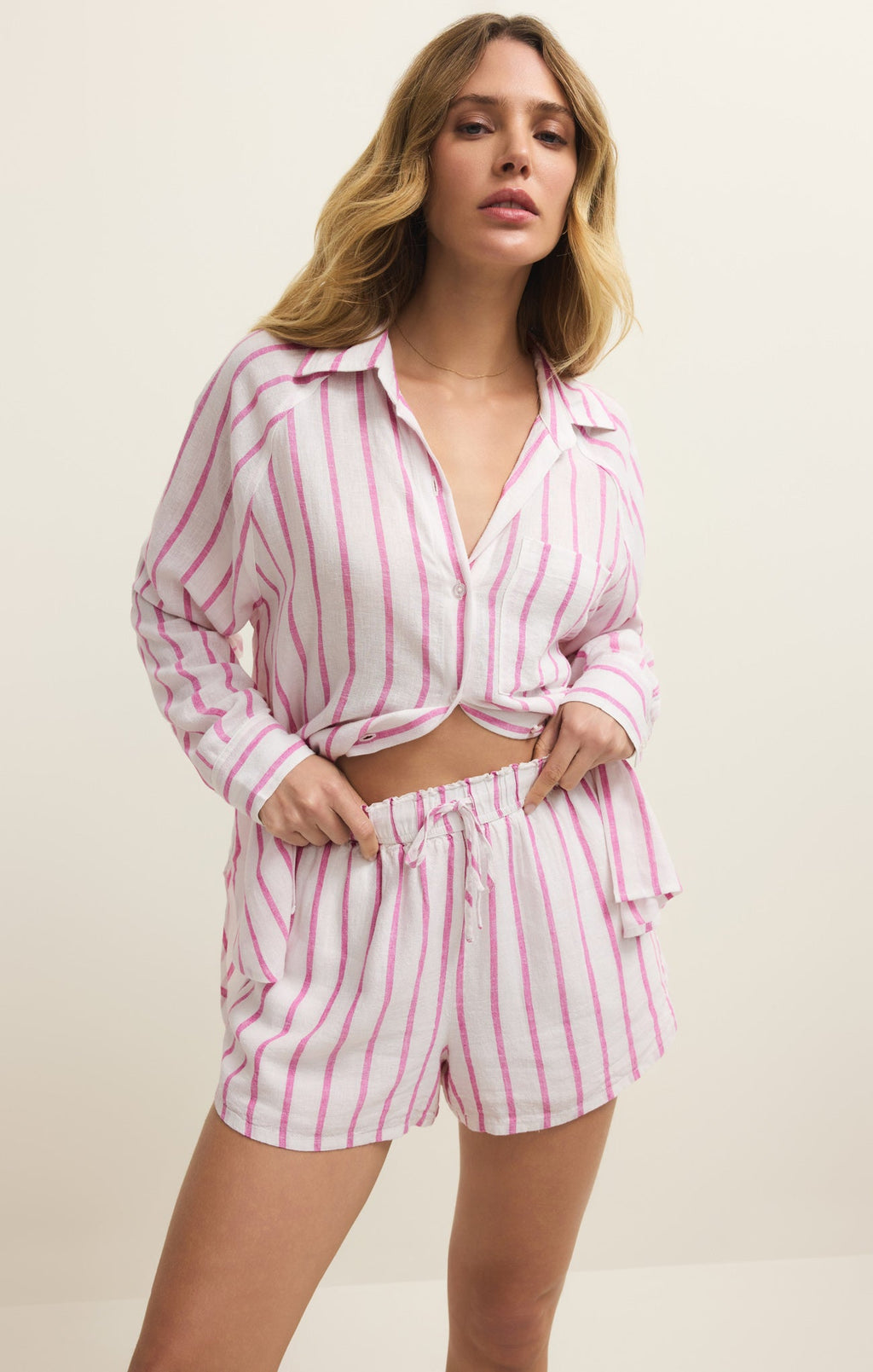 The Perfect Linen Striped Top